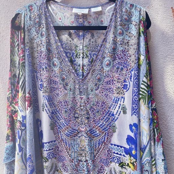 Auc Split Shoulder Kaftan- My Majorelle - Picture 16 of 16